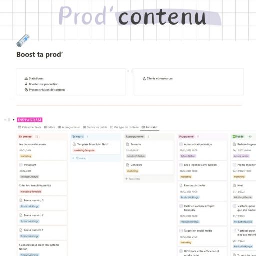 Template Notion Boost Ta Prod'